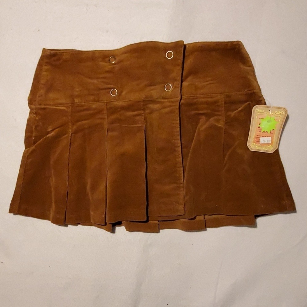 NWT ICE Juniors Mini Brown Skirt Size 9